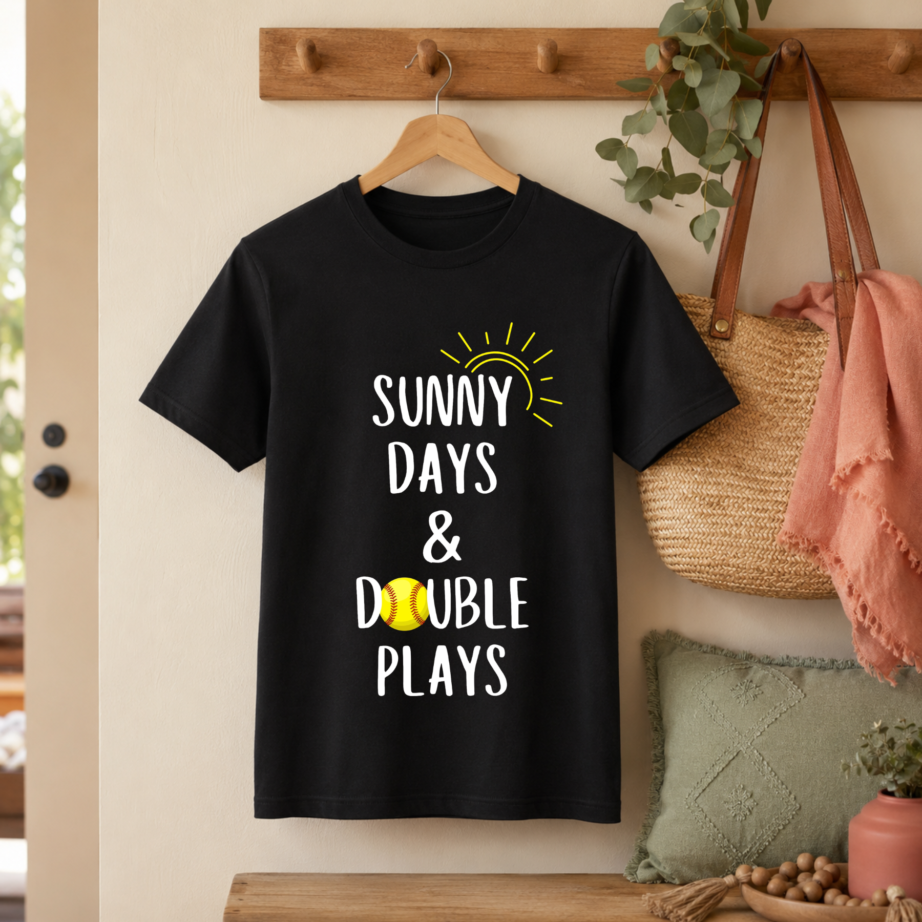 Sunny Days & Double Plays - Softball Tee