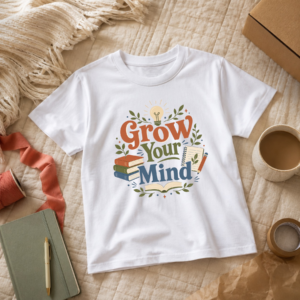Grow Your Mind - Educational Graphic T-Shirt
