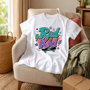 Rad Kid - Retro Kids' Graphic T-Shirt