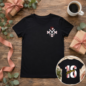 Personalized Baseball Mom Tee
