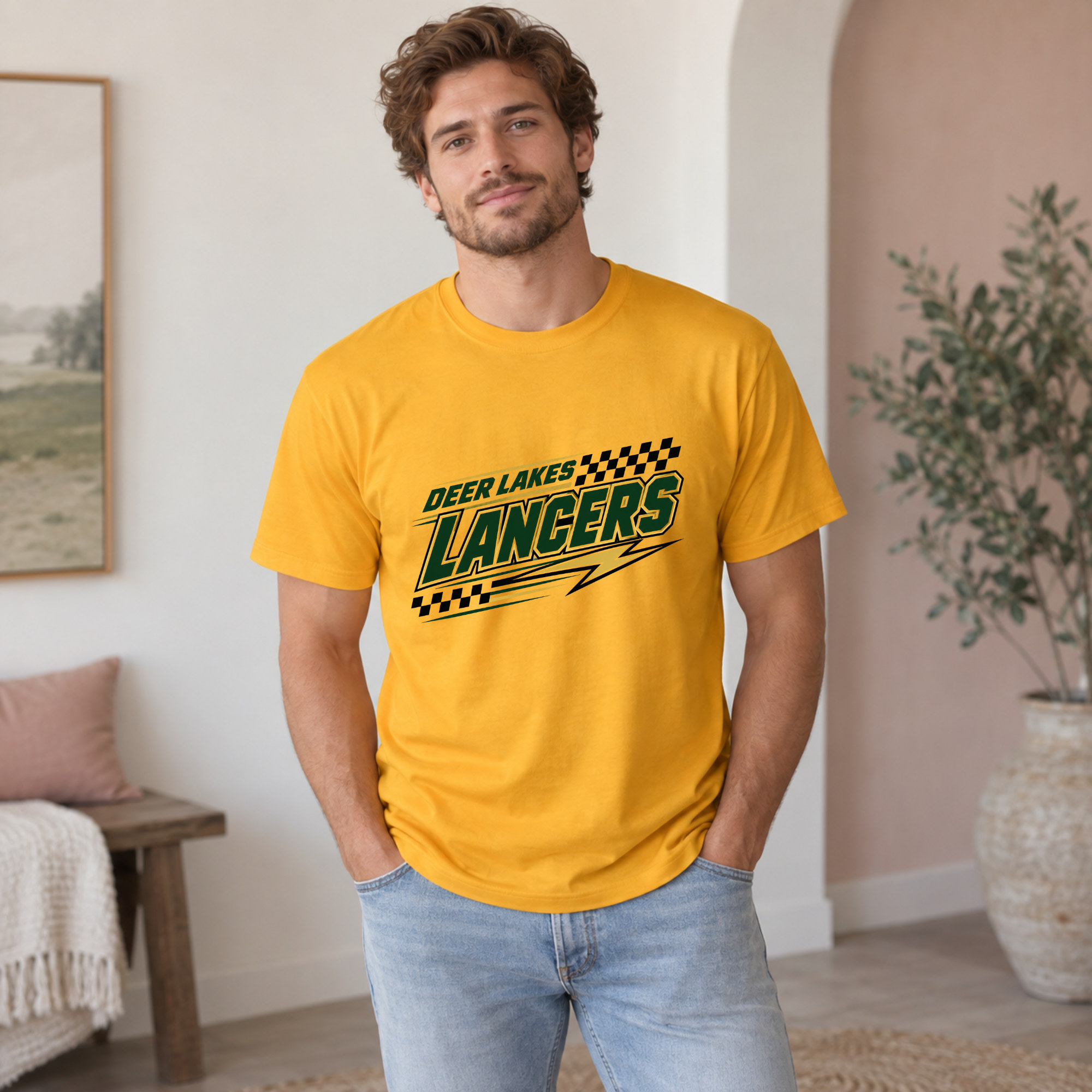 Deer Lakes Lancers Speedline Adult Tee