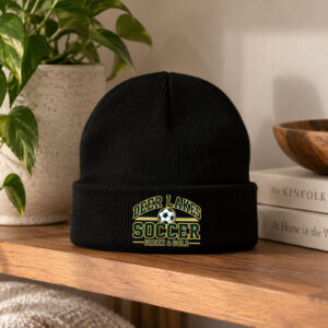 Deer Lakes Soccer Badge Beanie