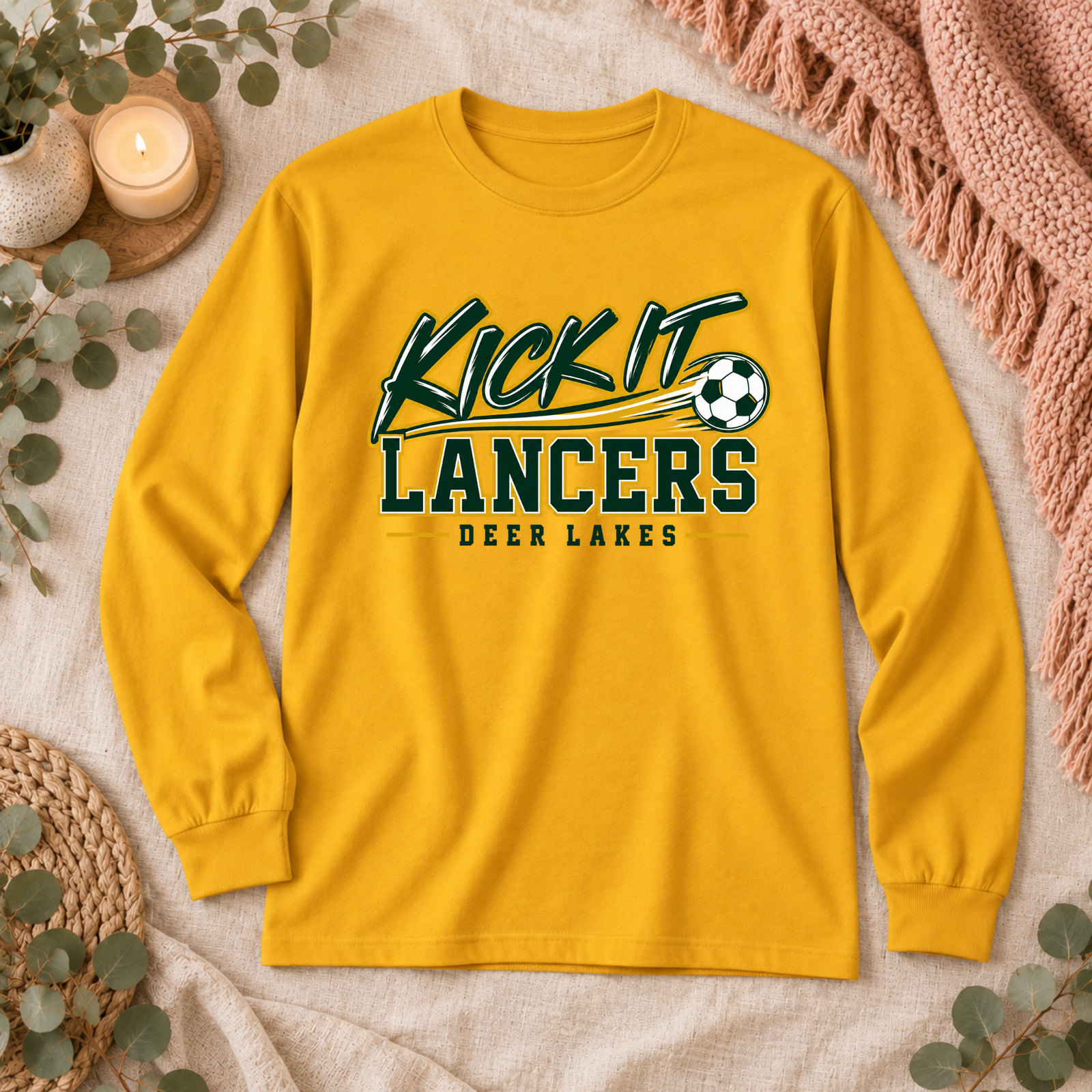 Kick It Lancers Soccer Long Sleeve Tee