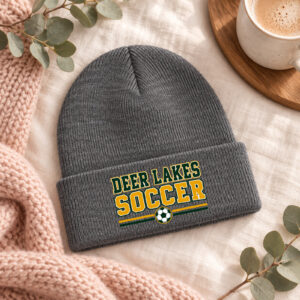 Deer Lakes Soccer Wordmark Beanie