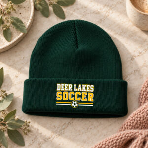 Deer Lakes Soccer Wordmark Beanie