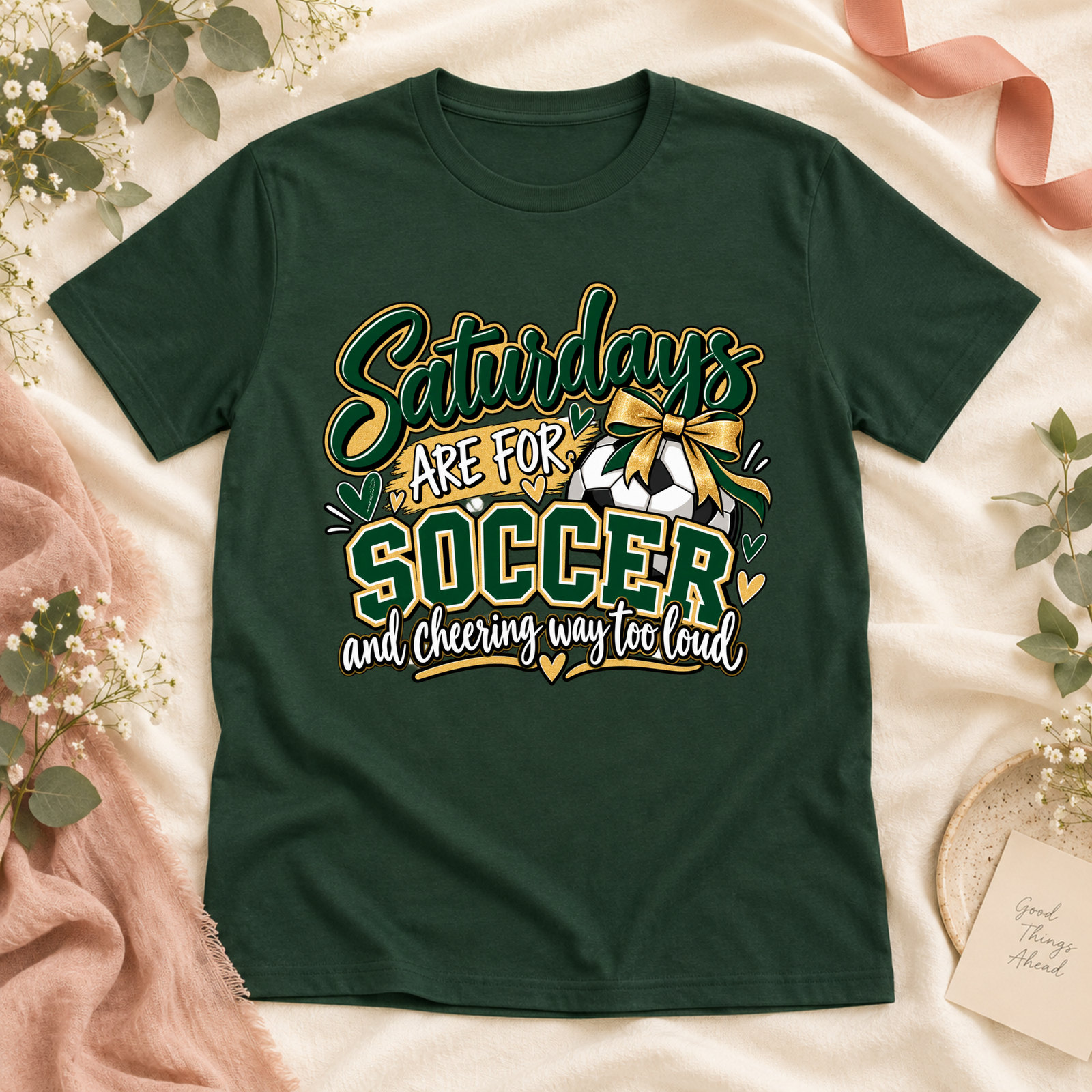 Saturdays Are for Soccer Deer Lakes Tee