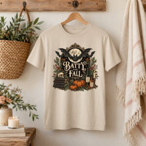 Batty for Fall Adult Short Sleeve Tee