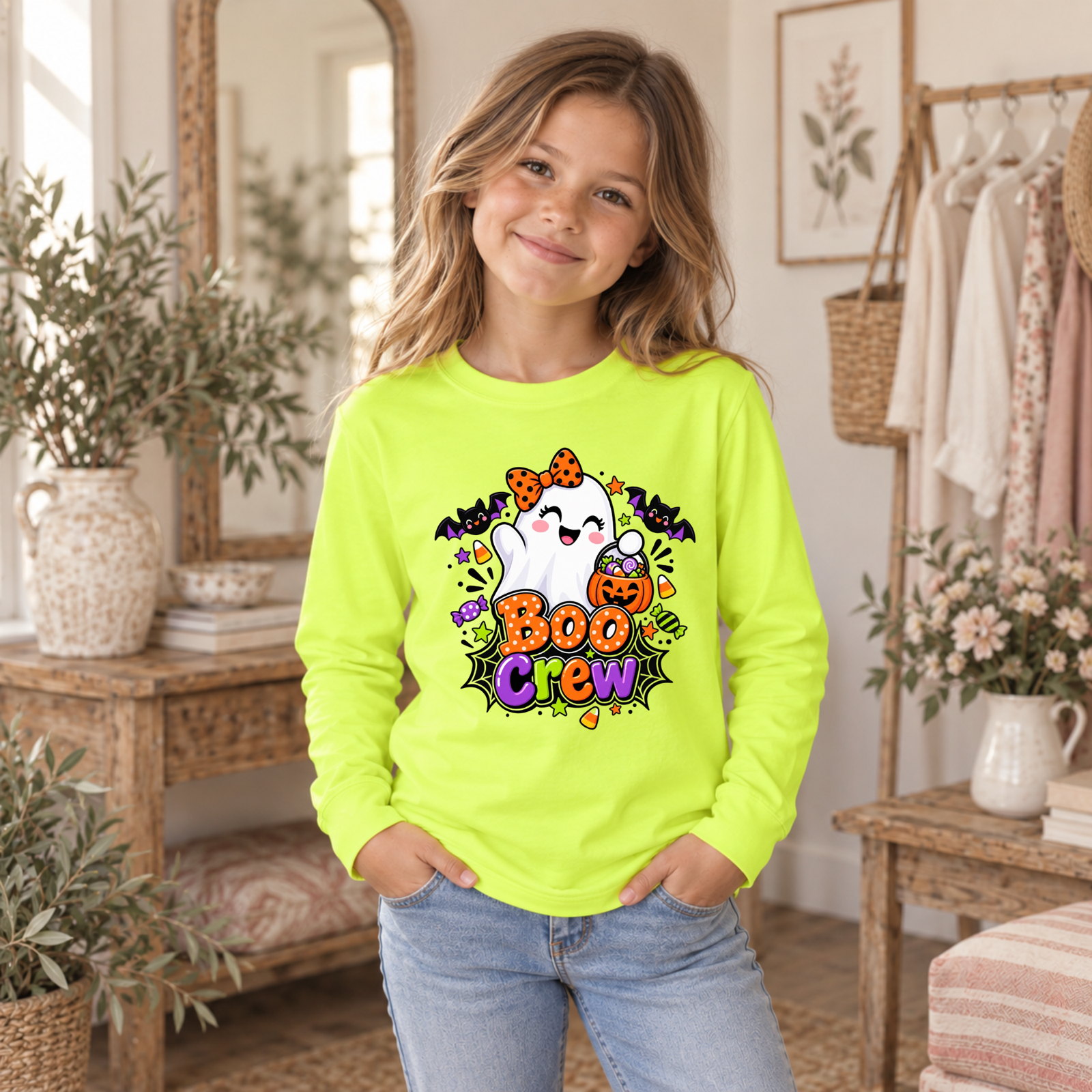 Boo Crew Youth Long Sleeve Tee
