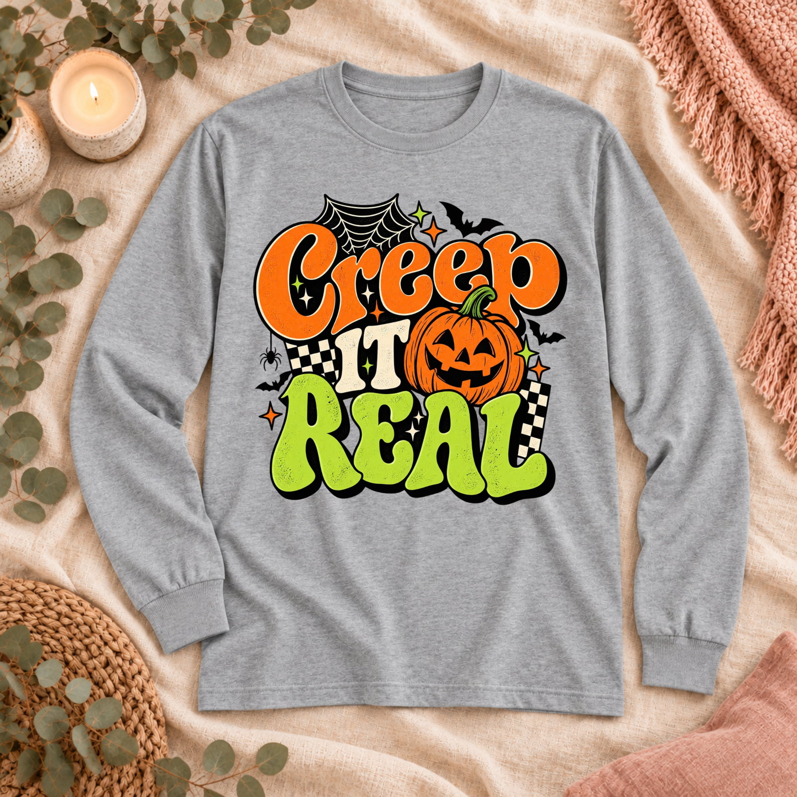 Creep It Real Adult Long Sleeve Tee