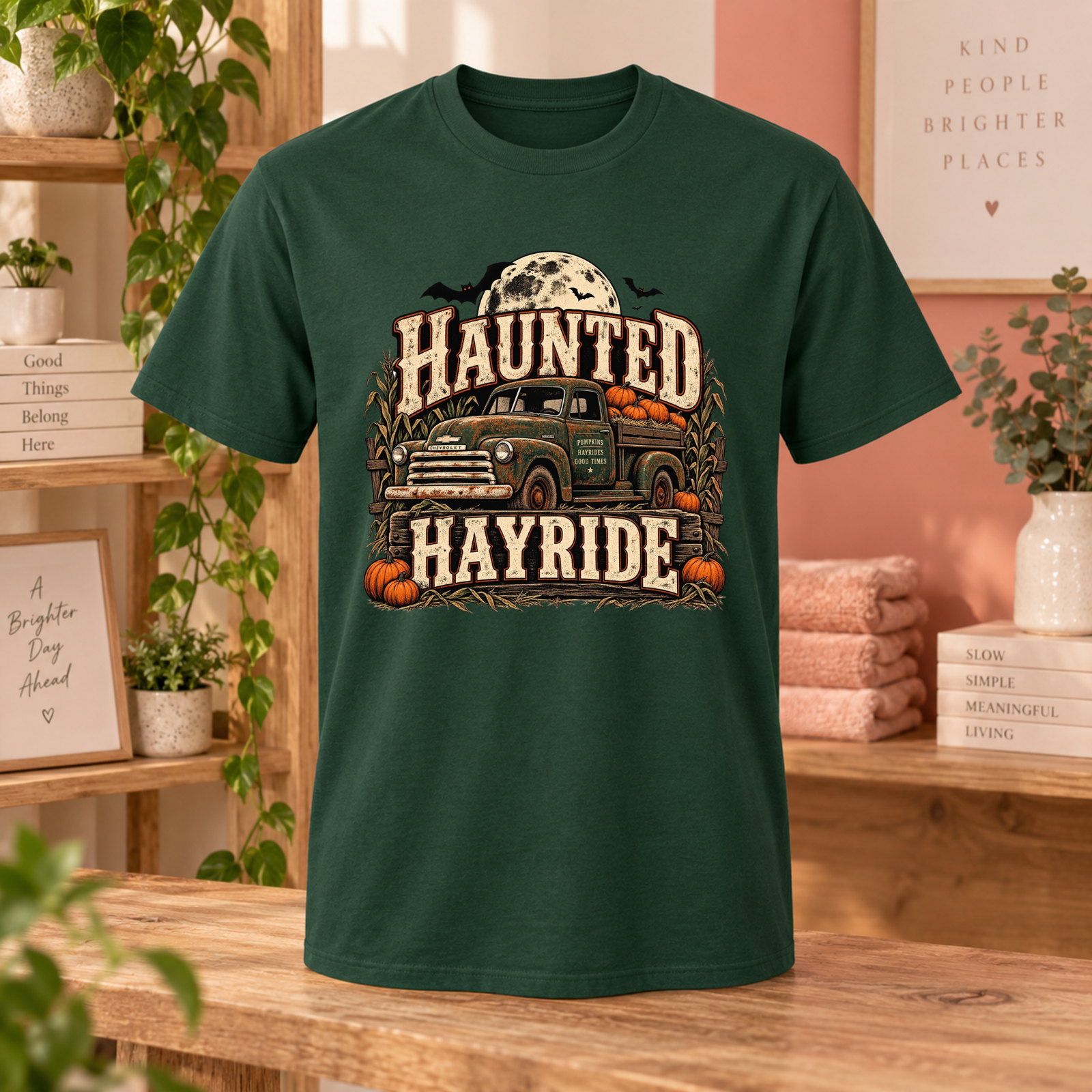 Haunted Hayride Adult Short Sleeve Tee