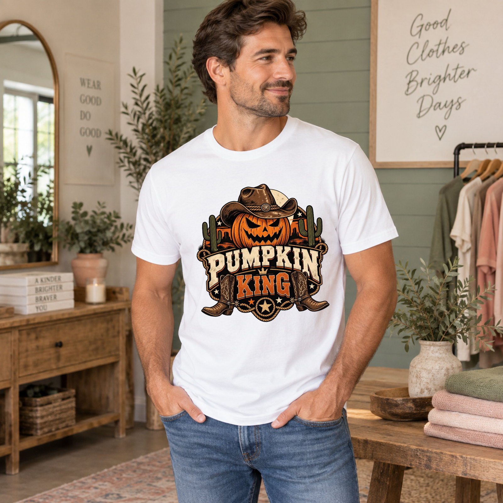 Pumpkin King Adult Short Sleeve Tee