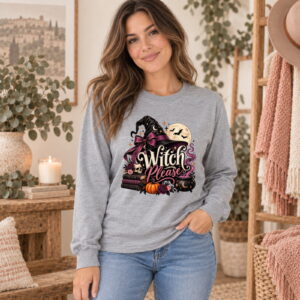 Witch Please Adult Long Sleeve Tee