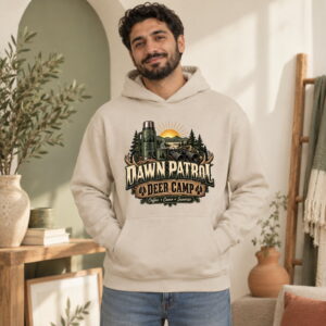 Dawn Patrol Deer Camp Adult Hoodie