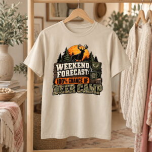 Weekend Forecast: Deer Camp Adult Short Sleeve Tee