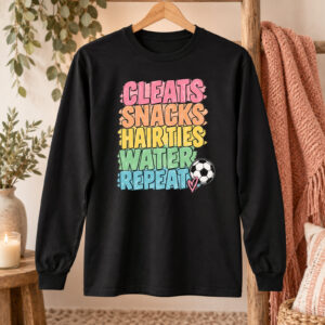 Cleats Snacks Hairties Water Repeat Long Sleeve